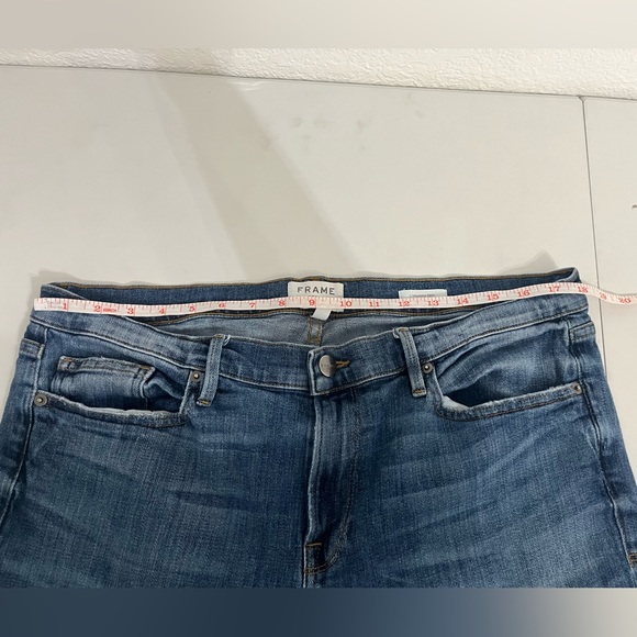 Frame Women’s L’Homme Slim 38 Jeans Denim Mom Apparel Casual Light Wash - Picture 8 of 9